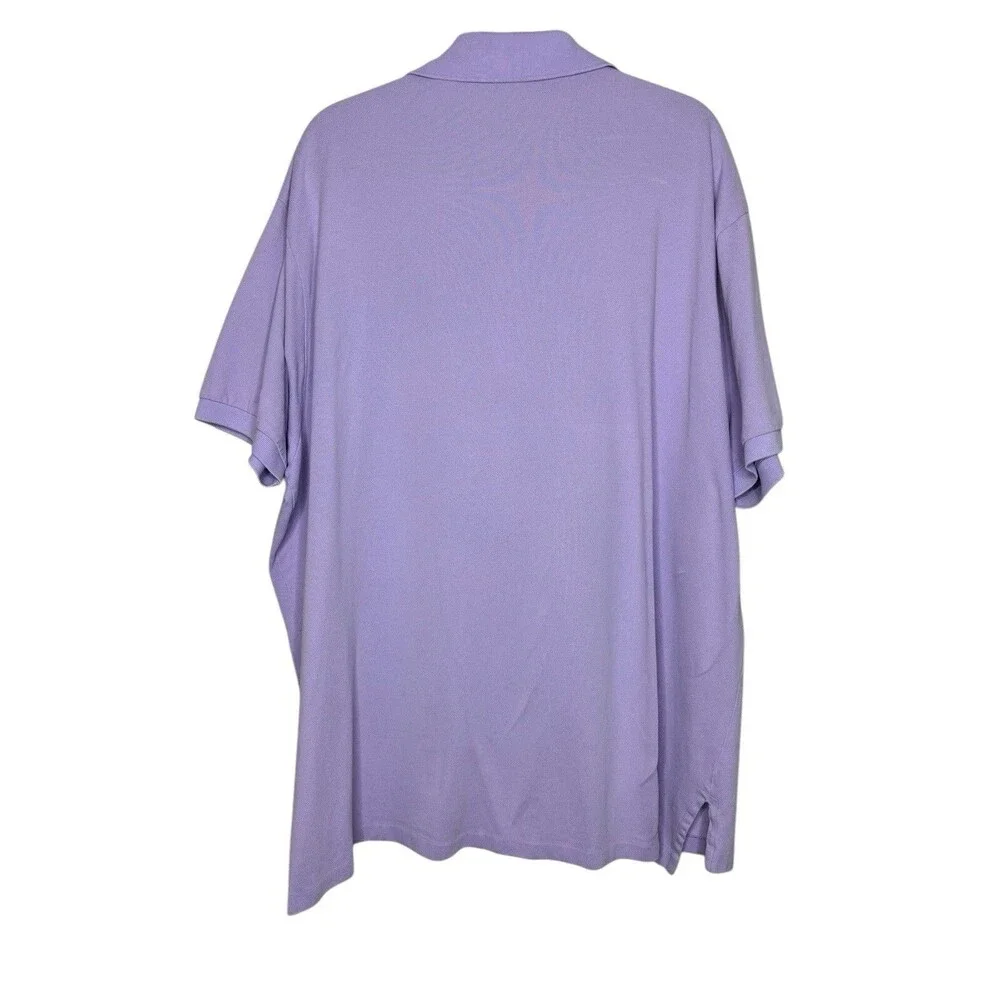 Ralph Lauren Shirt Mens 3XB Big Purple Rugby Knit Pony Polo Classic Preppy